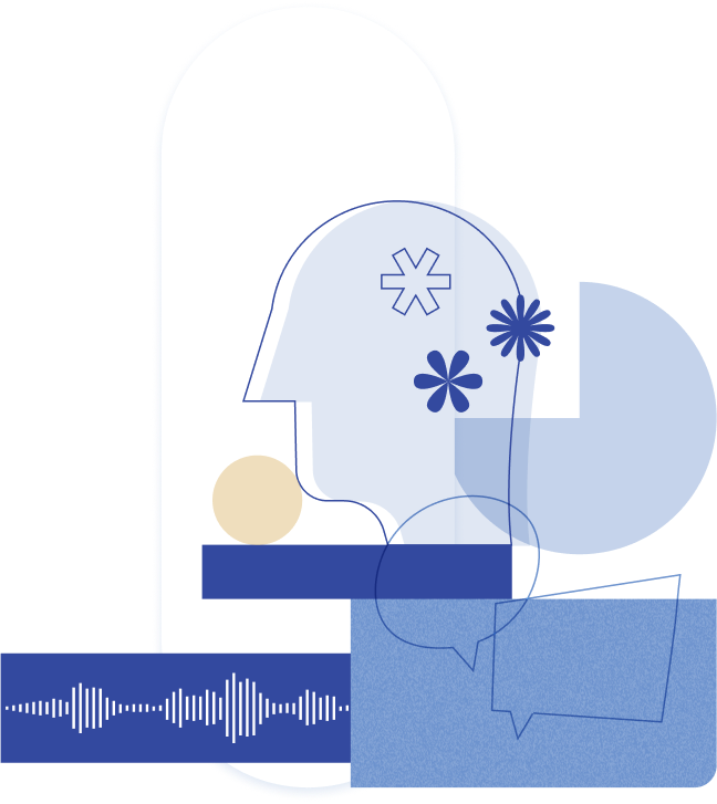 Abstract illustration representing education and thinking